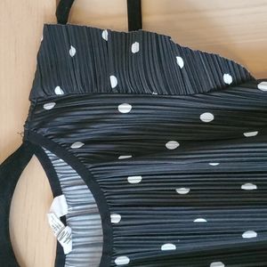 Girls Polka Dot Crinkle Romper H&M Size 8